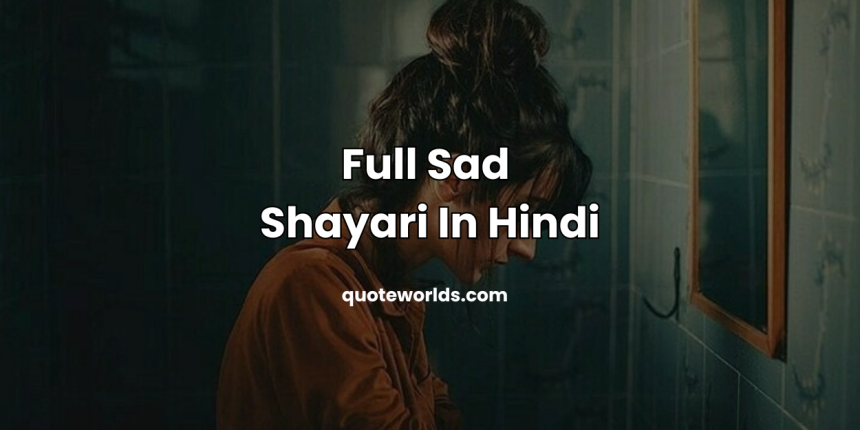 Full Sad Shayari In Hindi