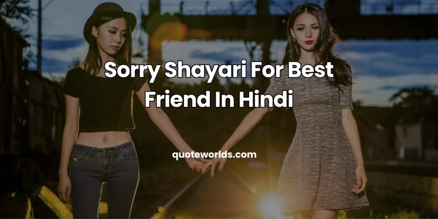 Sorry Shayari For Best Friend In Hindi